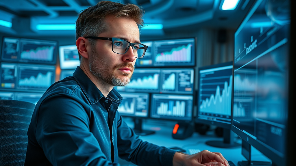 Digital marketing strategist analyzing brand sentiment metrics to improve online reputation in modern digital landscape